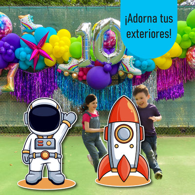 Set de Decoración Espacial en Coroplast – Planetas, Cohete y Astronauta para Fiestas y Habitaciones