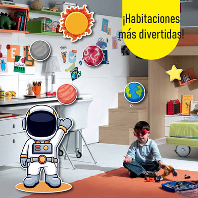 Set de Decoración Espacial en Coroplast – Planetas, Cohete y Astronauta para Fiestas y Habitaciones