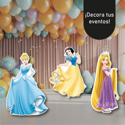 Set de 9 Princesas Disney en Coroplast de 110 cm – Decoración Mágica